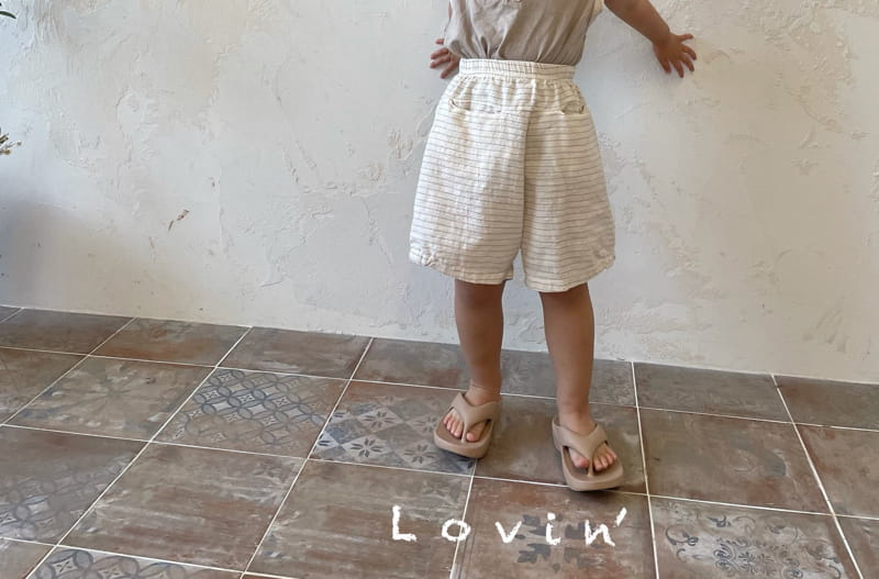 LOVIN - Korean Children Fashion - #Kfashion4kids - Stripes Pocket Shorts - 5