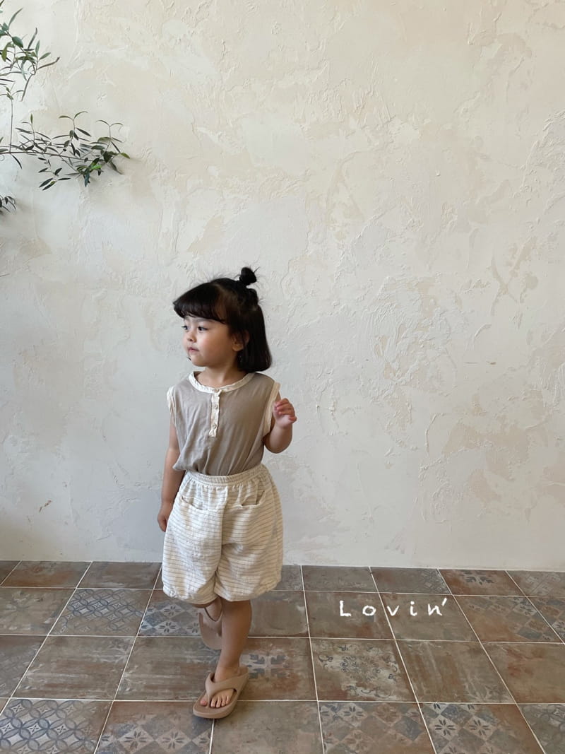 LOVIN - Korean Children Fashion - #Kfashion4kids - Stripes Pocket Shorts - 9