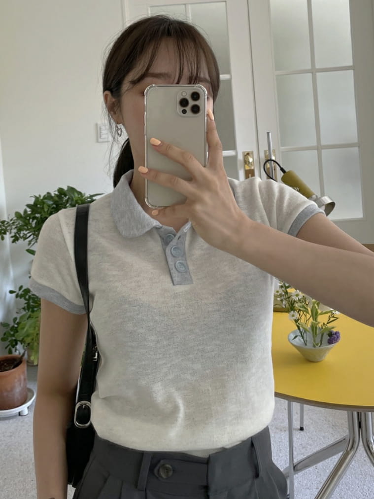 LOWELL - Korean Children Fashion - #Kfashion4kids - Love It Collar Tee - 2