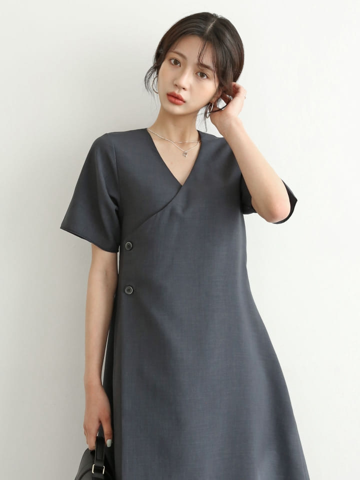 LOWELL - Korean Children Fashion - #Kfashion4kids - Wrap One-piece