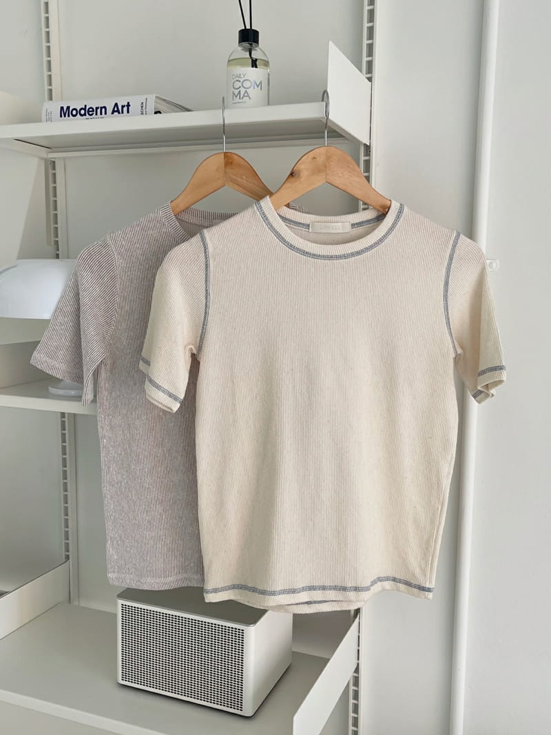 LOWELL - Korean Children Fashion - #Kfashion4kids - Line Tee - 4