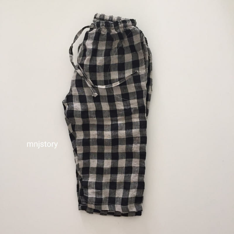 M & J STORY - Korean Children Fashion - #Kfashion4kids - Check Pants - 6