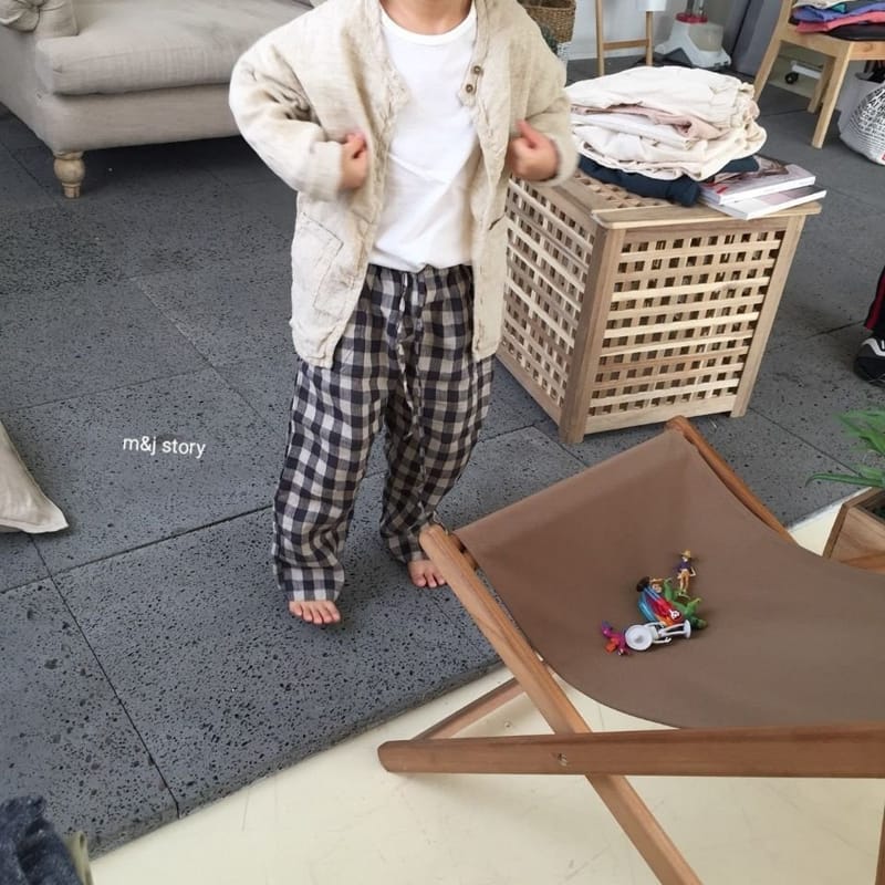 M & J STORY - Korean Children Fashion - #Kfashion4kids - Check Pants - 8