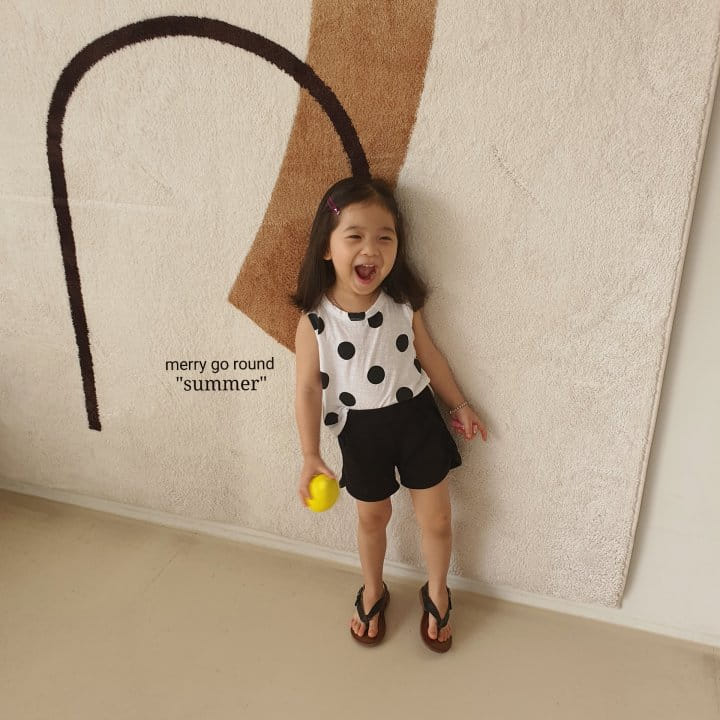 MERRY GO ROUND - Korean Children Fashion - #Kfashion4kids - Dot Top Bottom Set