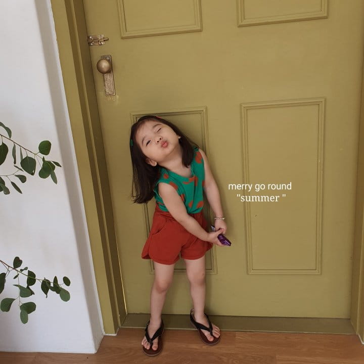MERRY GO ROUND - Korean Children Fashion - #Kfashion4kids - Dot Top Bottom Set - 3