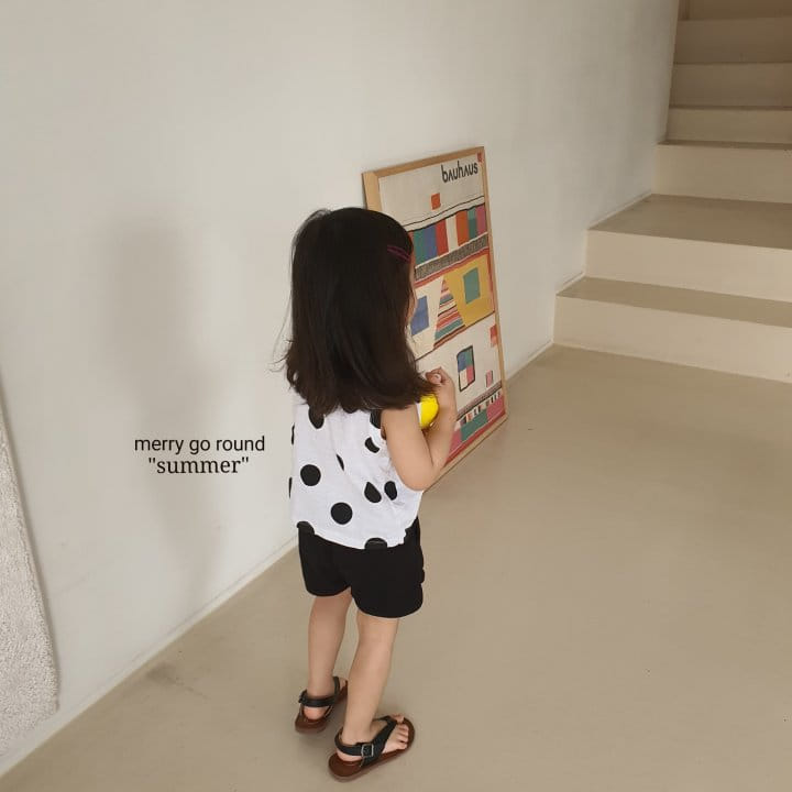MERRY GO ROUND - Korean Children Fashion - #Kfashion4kids - Dot Top Bottom Set - 7