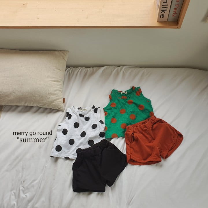 MERRY GO ROUND - Korean Children Fashion - #Kfashion4kids - Dot Top Bottom Set - 8