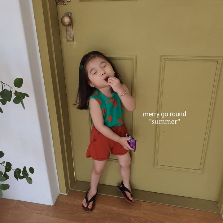 MERRY GO ROUND - Korean Children Fashion - #Kfashion4kids - Dot Top Bottom Set - 9