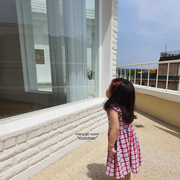 MERRY GO ROUND - Korean Children Fashion - #Kfashion4kids - Heidi Check One-piece  - 2