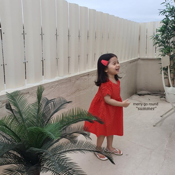 MERRY GO ROUND - Korean Children Fashion - #Kfashion4kids - Small Dot One-piece - 11