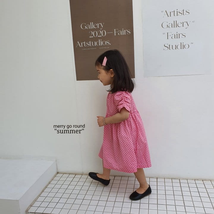 MERRY GO ROUND - Korean Children Fashion - #Kfashion4kids - Small Dot One-piece - 6