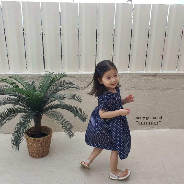 MERRY GO ROUND - Korean Children Fashion - #Kfashion4kids - Small Dot One-piece - 7