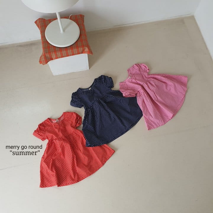 MERRY GO ROUND - Korean Children Fashion - #Kfashion4kids - Small Dot One-piece - 9