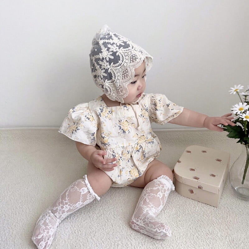 MINI POWDER - Korean Children Fashion - #Kfashion4kids - Mesh Bonnet