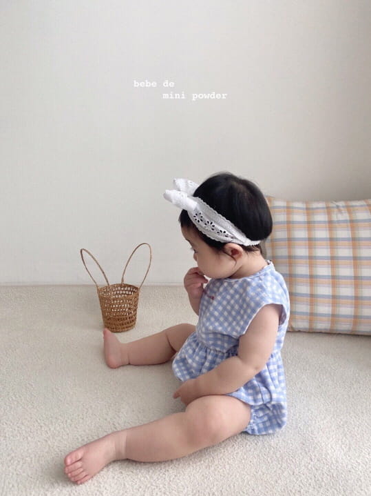 MINI POWDER - Korean Children Fashion - #Kfashion4kids - Towel Lettering Bodysuit - 12