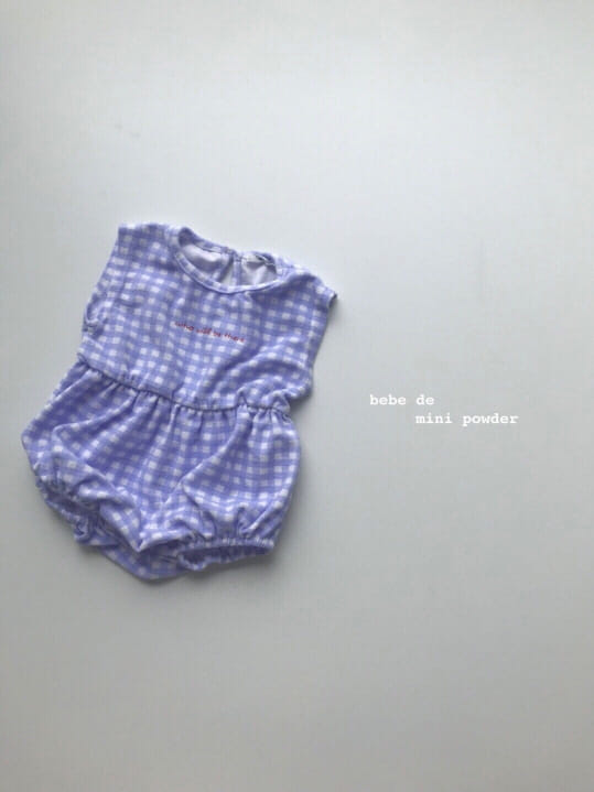 MINI POWDER - Korean Children Fashion - #Kfashion4kids - Towel Lettering Bodysuit - 4