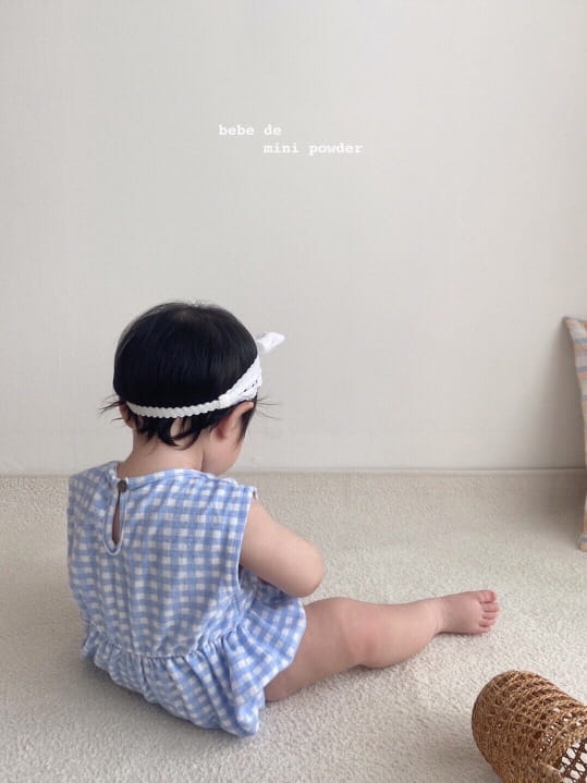 MINI POWDER - Korean Children Fashion - #Kfashion4kids - Towel Lettering Bodysuit - 5