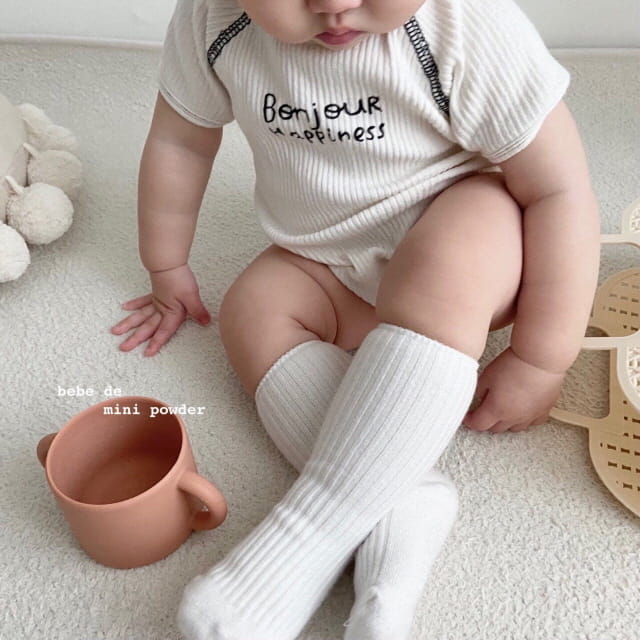 MINI POWDER - Korean Children Fashion - #Kfashion4kids - Bonjour Bodysuit with Bonnet - 7