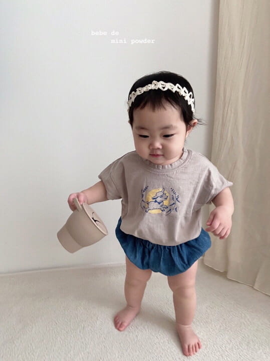 MINI POWDER - Korean Children Fashion - #Kfashion4kids - Both Paint Tee - 7