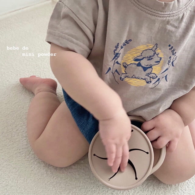 MINI POWDER - Korean Children Fashion - #Kfashion4kids - Both Paint Tee - 8