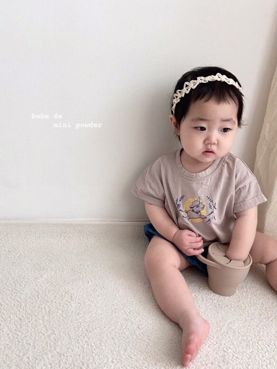 MINI POWDER - Korean Children Fashion - #Kfashion4kids - Both Paint Tee - 9