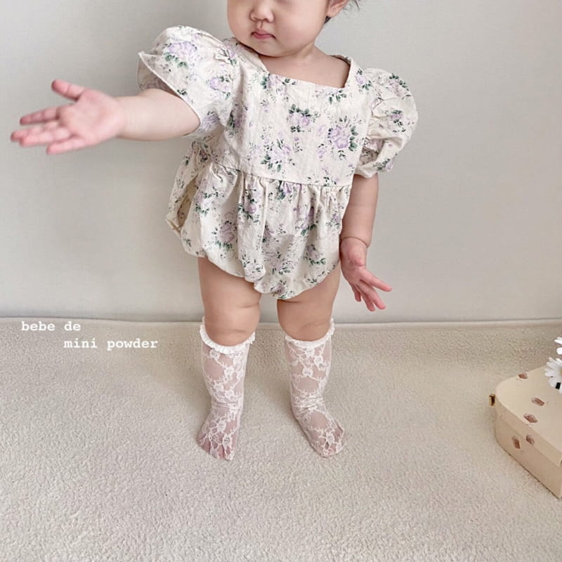 MINI POWDER - Korean Children Fashion - #Kfashion4kids - Big Puff Sleeves Bodysuit - 11