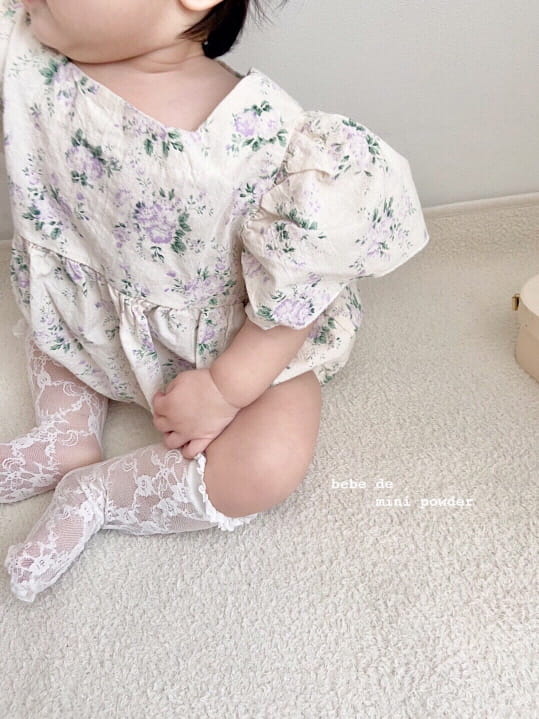 MINI POWDER - Korean Children Fashion - #Kfashion4kids - Big Puff Sleeves Bodysuit - 7