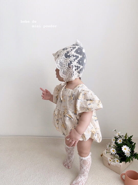MINI POWDER - Korean Children Fashion - #Kfashion4kids - Big Puff Sleeves Bodysuit - 8