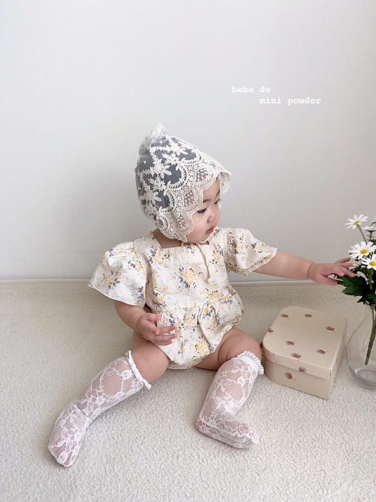 MINI POWDER - Korean Children Fashion - #Kfashion4kids - Big Puff Sleeves Bodysuit - 9