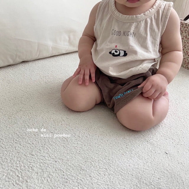 MINI POWDER - Korean Children Fashion - #Kfashion4kids - Panda Sleeveless Tee - 12