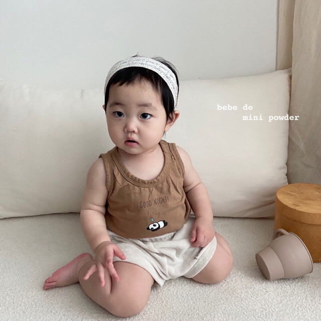 MINI POWDER - Korean Children Fashion - #Kfashion4kids - Panda Sleeveless Tee - 4