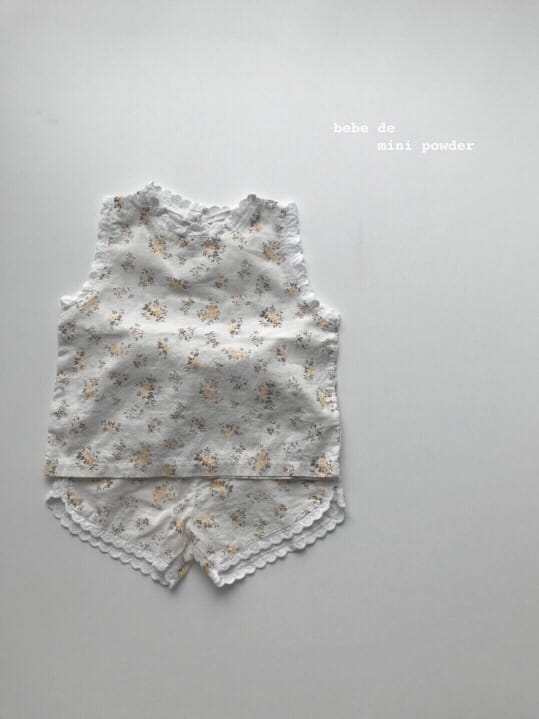 MINI POWDER - Korean Children Fashion - #Kfashion4kids - Lace Frill Top Bottom Set - 8