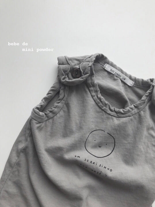 MINI POWDER - Korean Children Fashion - #Kfashion4kids - Cutting Shoulder Botton Tee - 5