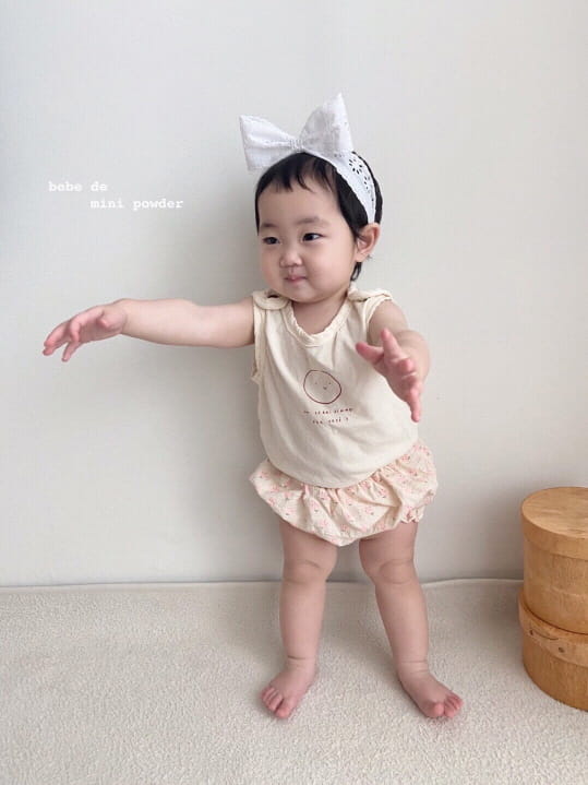 MINI POWDER - Korean Children Fashion - #Kfashion4kids - Cutting Shoulder Botton Tee - 7