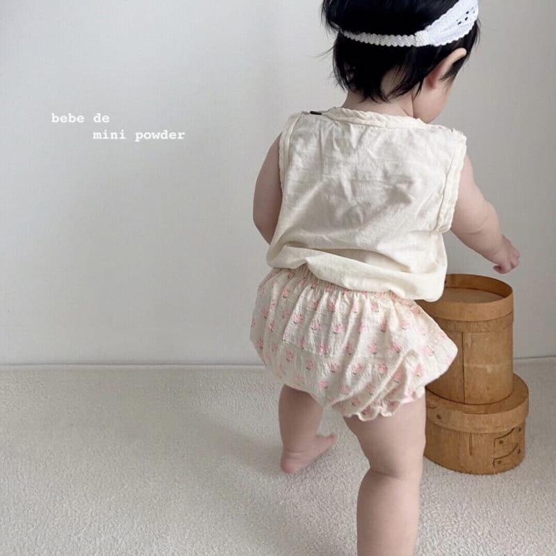 MINI POWDER - Korean Children Fashion - #Kfashion4kids - Floral Bloomers