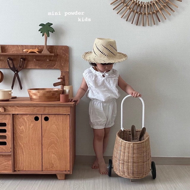 MINI POWDER - Korean Children Fashion - #Kfashion4kids - Banding Top Bottom Set - 12