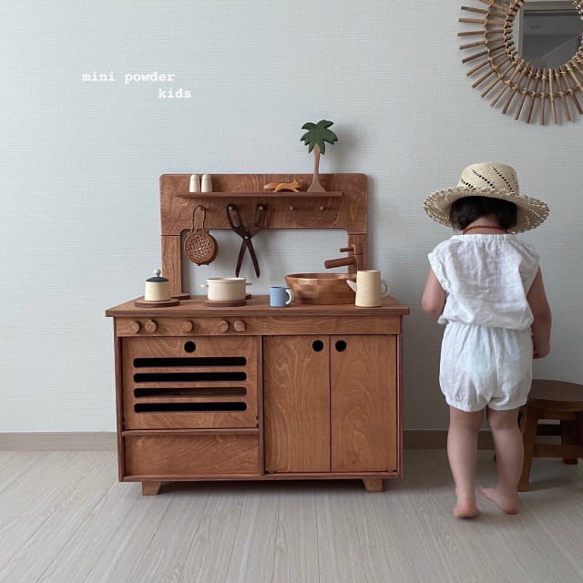 MINI POWDER - Korean Children Fashion - #Kfashion4kids - Banding Top Bottom Set - 2