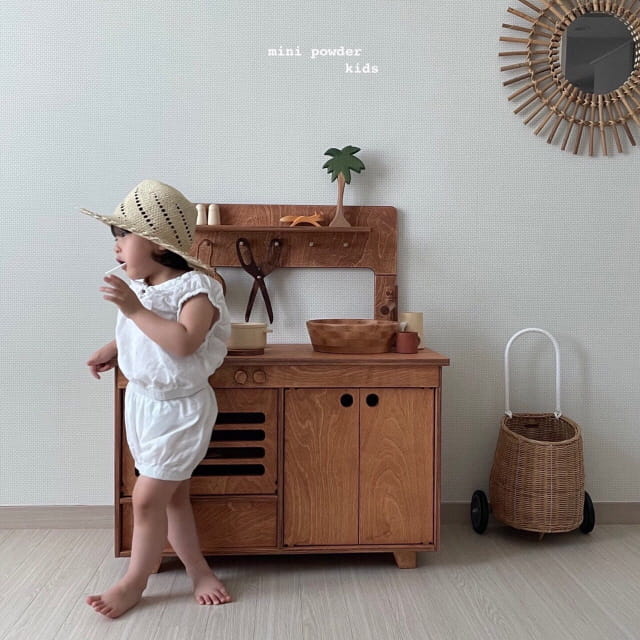 MINI POWDER - Korean Children Fashion - #Kfashion4kids - Banding Top Bottom Set - 4