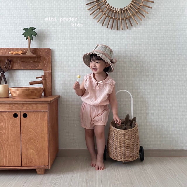MINI POWDER - Korean Children Fashion - #Kfashion4kids - Banding Top Bottom Set - 6