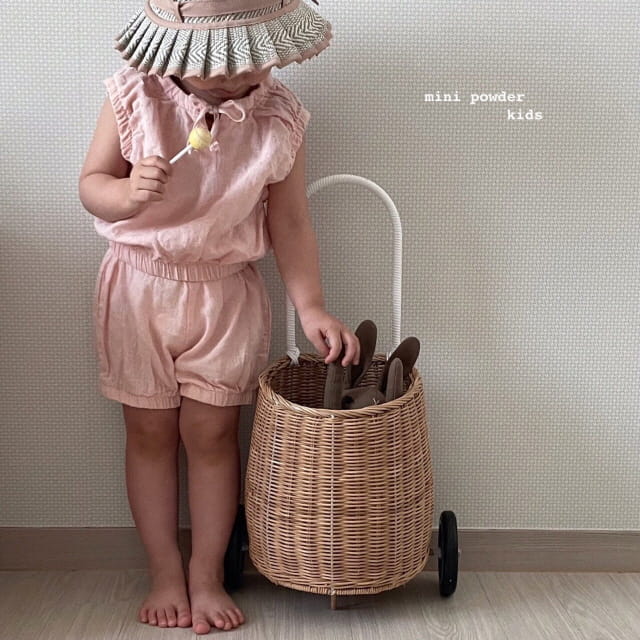 MINI POWDER - Korean Children Fashion - #Kfashion4kids - Banding Top Bottom Set - 7
