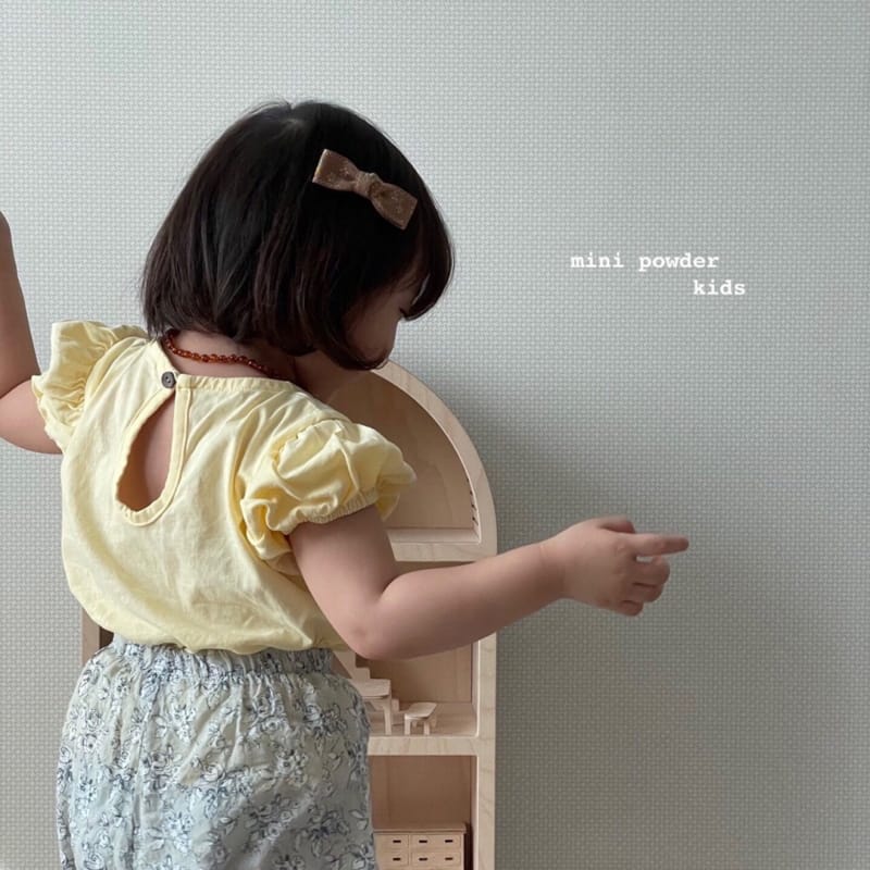 MINI POWDER - Korean Children Fashion - #Kfashion4kids - Puff Sleeve Tee