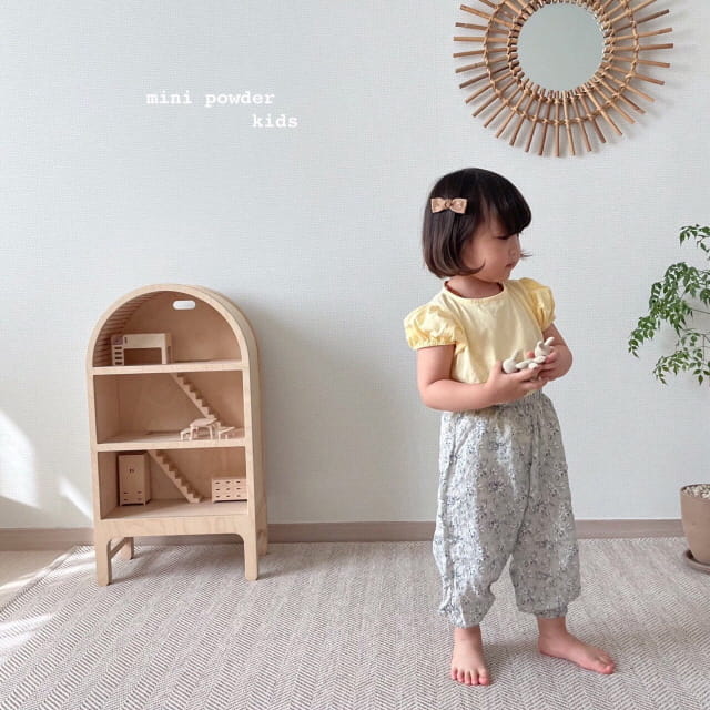 MINI POWDER - Korean Children Fashion - #Kfashion4kids - Puff Sleeve Tee - 6