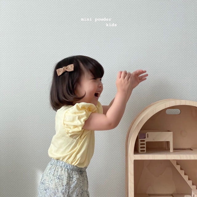 MINI POWDER - Korean Children Fashion - #Kfashion4kids - Puff Sleeve Tee - 7