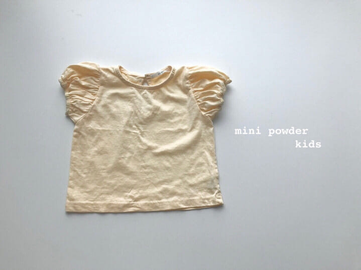 MINI POWDER - Korean Children Fashion - #Kfashion4kids - Puff Sleeve Tee - 8