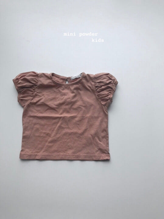 MINI POWDER - Korean Children Fashion - #Kfashion4kids - Puff Sleeve Tee - 9