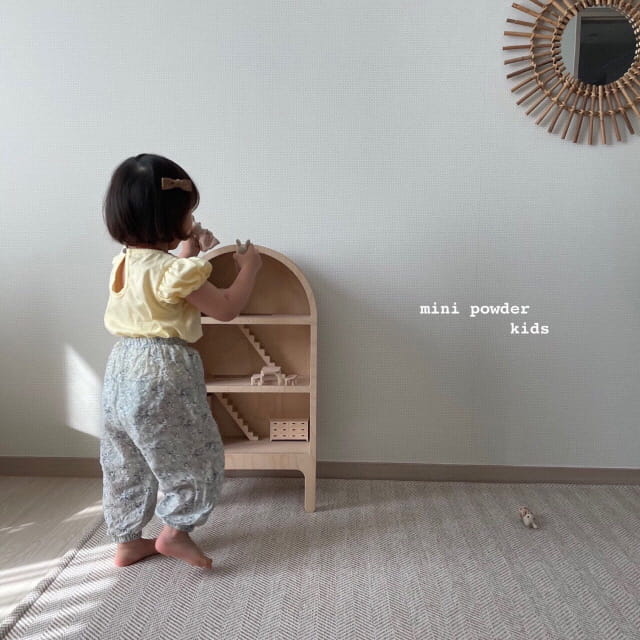 MINI POWDER - Korean Children Fashion - #Kfashion4kids - Flower Sausage Pants - 3