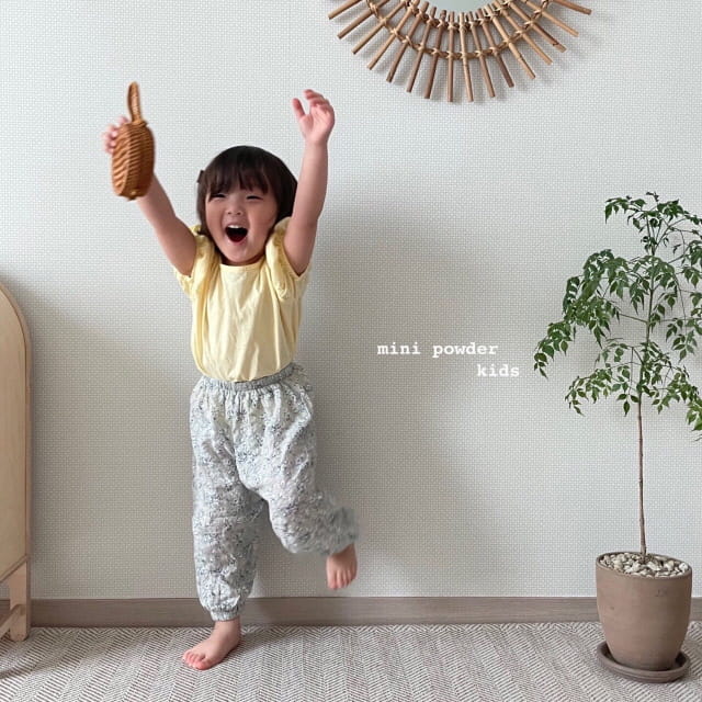 MINI POWDER - Korean Children Fashion - #Kfashion4kids - Flower Sausage Pants - 4