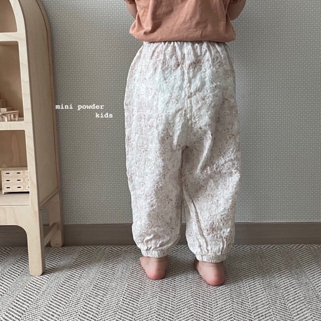 MINI POWDER - Korean Children Fashion - #Kfashion4kids - Flower Sausage Pants - 5