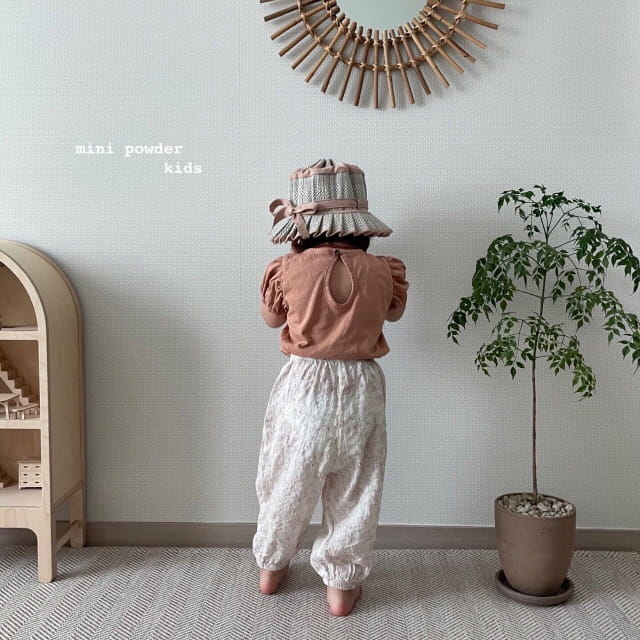 MINI POWDER - Korean Children Fashion - #Kfashion4kids - Flower Sausage Pants - 7