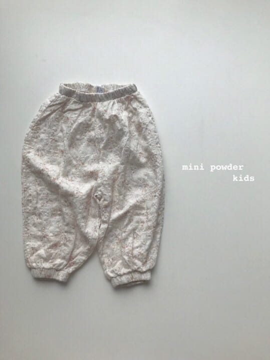 MINI POWDER - Korean Children Fashion - #Kfashion4kids - Flower Sausage Pants - 8